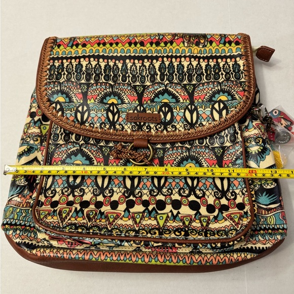 Sakroots Artist Circle Boho Convertible Crossbody Backpack Colorful Pattern NWT - Picture 11 of 12